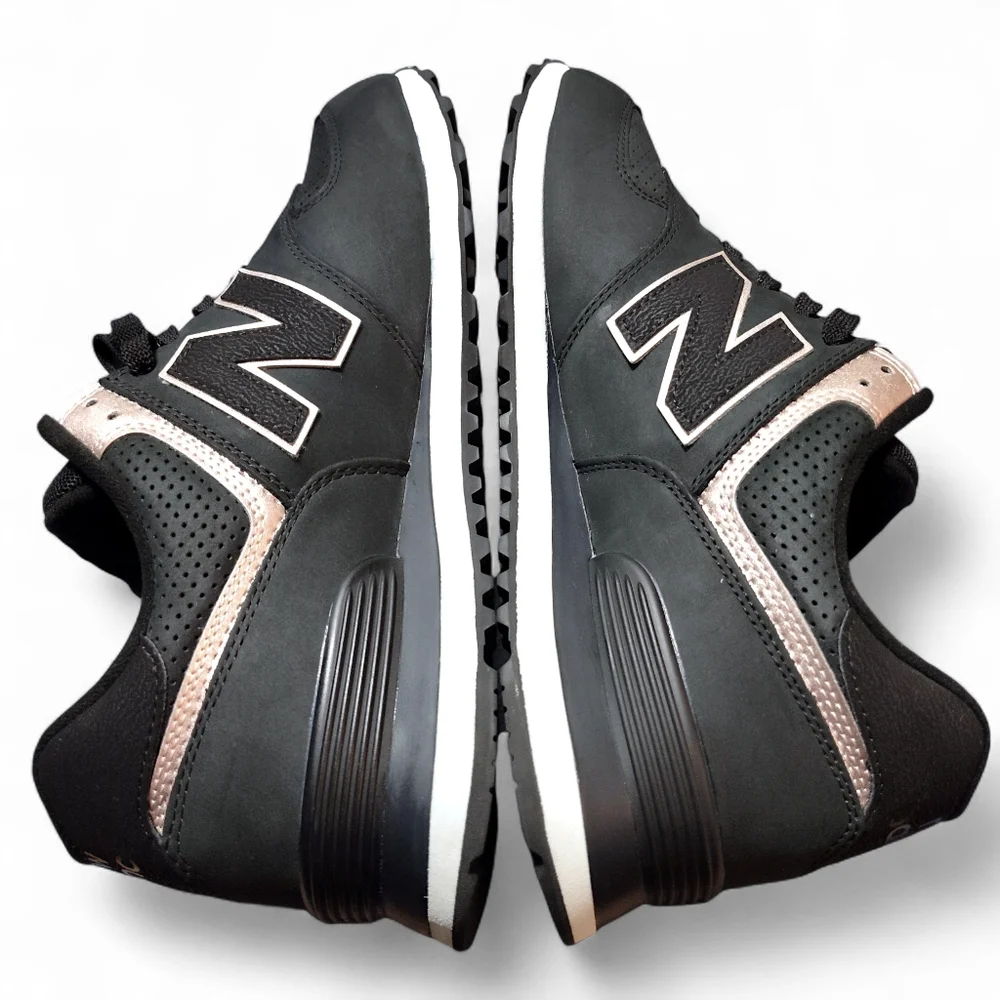 New Balance 574 Sneakers Black Rose Womens Size 11.5 - Picture 5 of 10